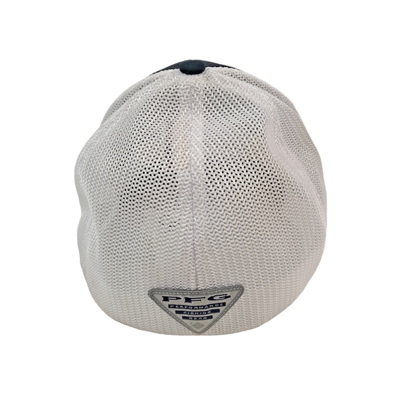 Columbia PFG Fitted Hat Blue White Cap Flexfit Size L/XL Men Fishing - Picture 4 of 10